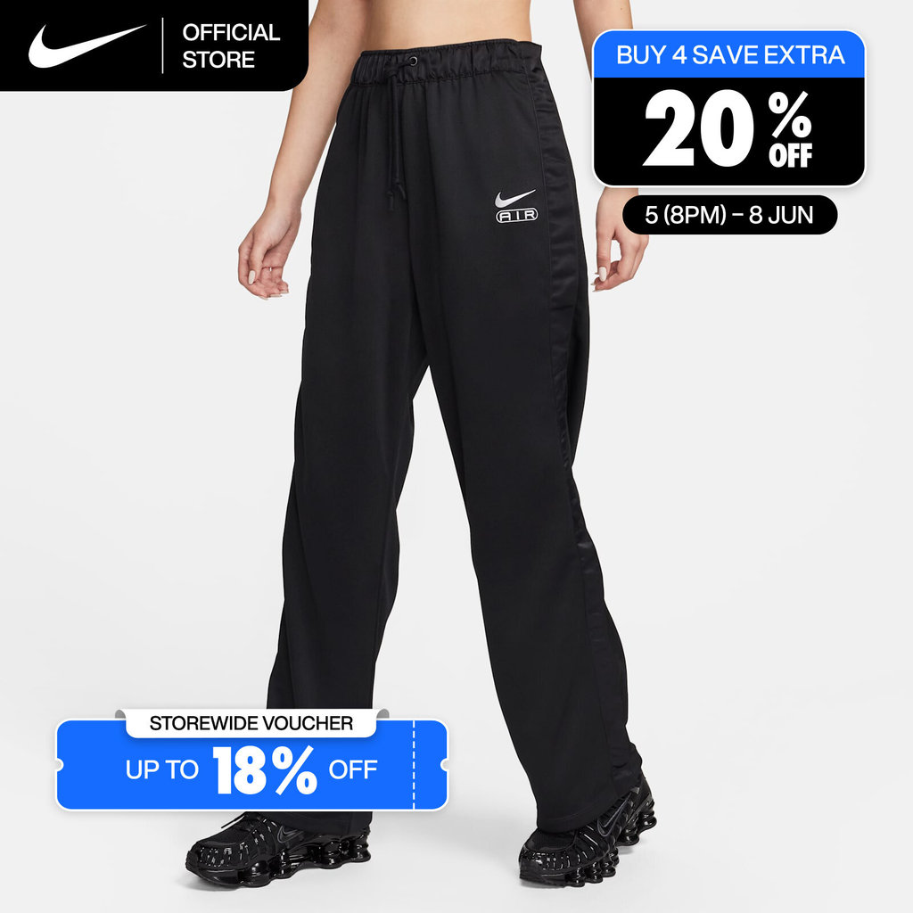 Nike Women's Air Mid-Rise Breakaway Pants - Black [FN1906-010]