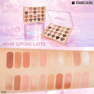 💟ของแท้ | ส่งด่วน💟 พาเลทท์ อายแชโดว์ พาเลทท์ 20 เฉดสี Sivanna Colors Pitter-Patter Lovestruck Palette (HF764)