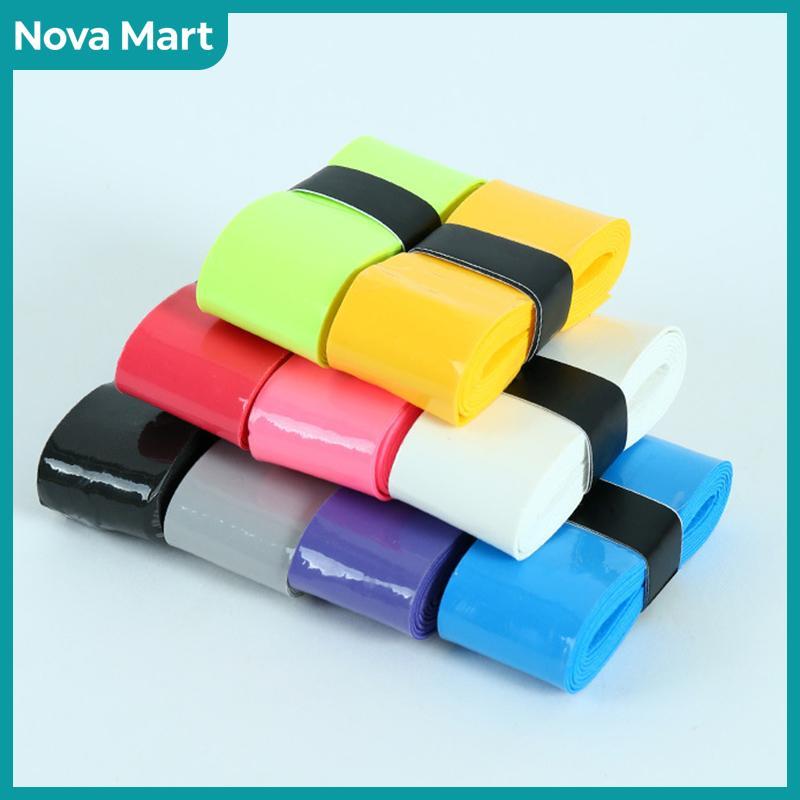 NOVA Mart 1ชิ้นผ้าพันด้ามจับไม้เทนนิสแบบแห้งผ้าพันกันเหงื่อที่ซับเหงื่อและดูดซับน้ำได้สำหรับเล่นกีฬาแบตมินตัน
