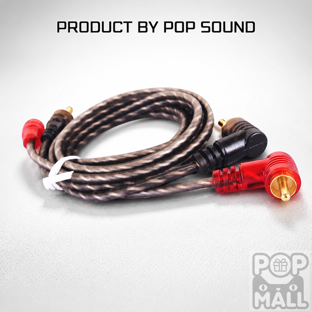 Iremax mall POP SOUND สายสัญญาณทองแดงแท้ RCA 2ออก2 มี 0.5M/1.0M/1.5M/2.0M/3.0M/4.0M/5.0Mให้เลือก สาย