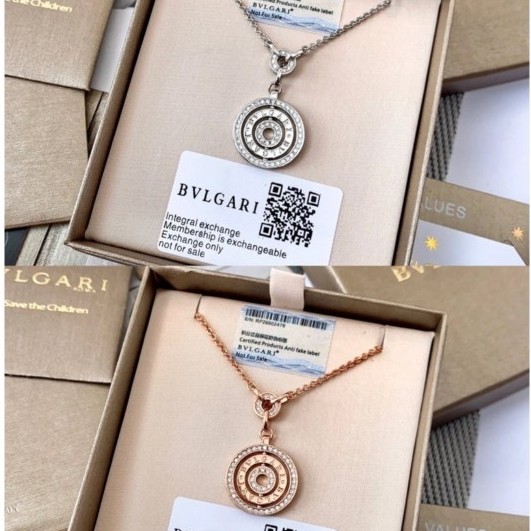 Bvlgari สร้อยคospelเพชรแท้เต็มตัว