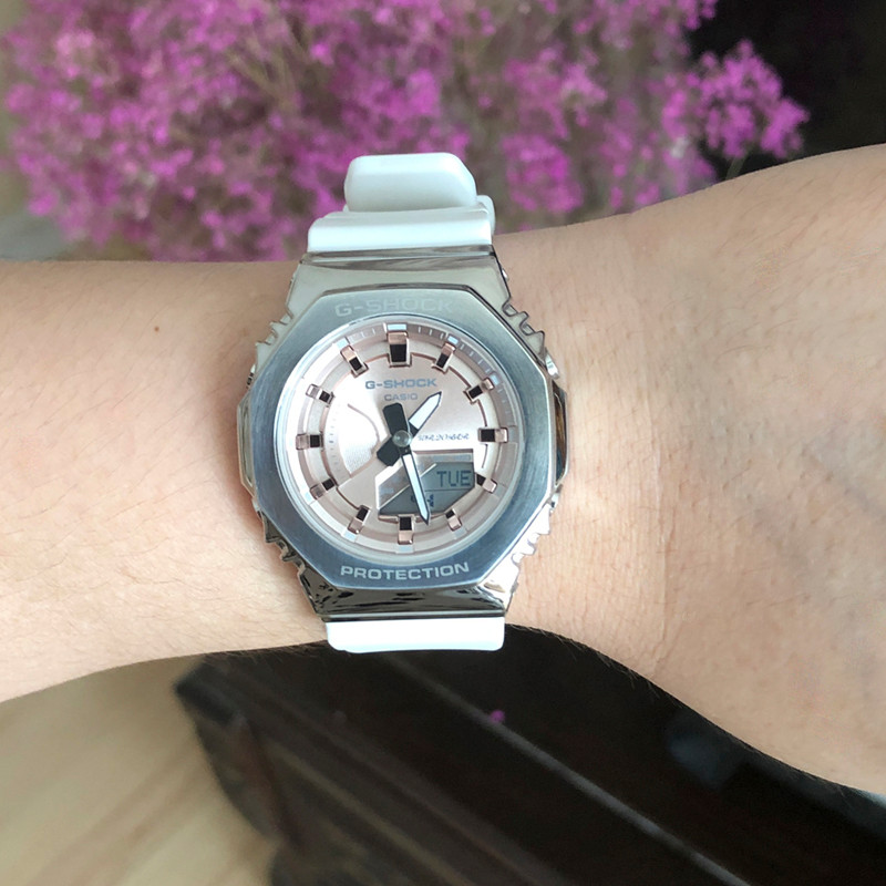 นาฬิกา Casio GM-S2100WS-7A/S2140GEM-9A/PG-1A4/B-8A/4A นาฬิกาผู้หญิงอิเล็กทรอนิกส์