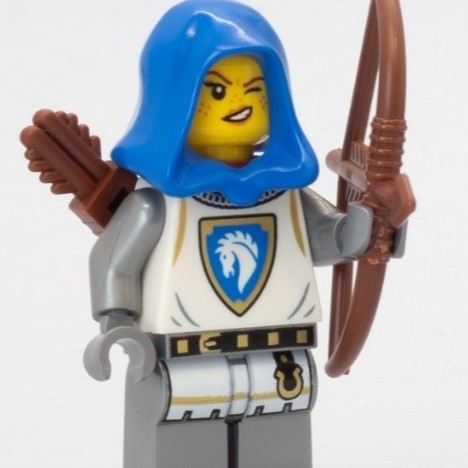 Cas595 Lego Medieval Horse Knight Castle 31168 - Horse Knight Archer Minifigure - ใหม่