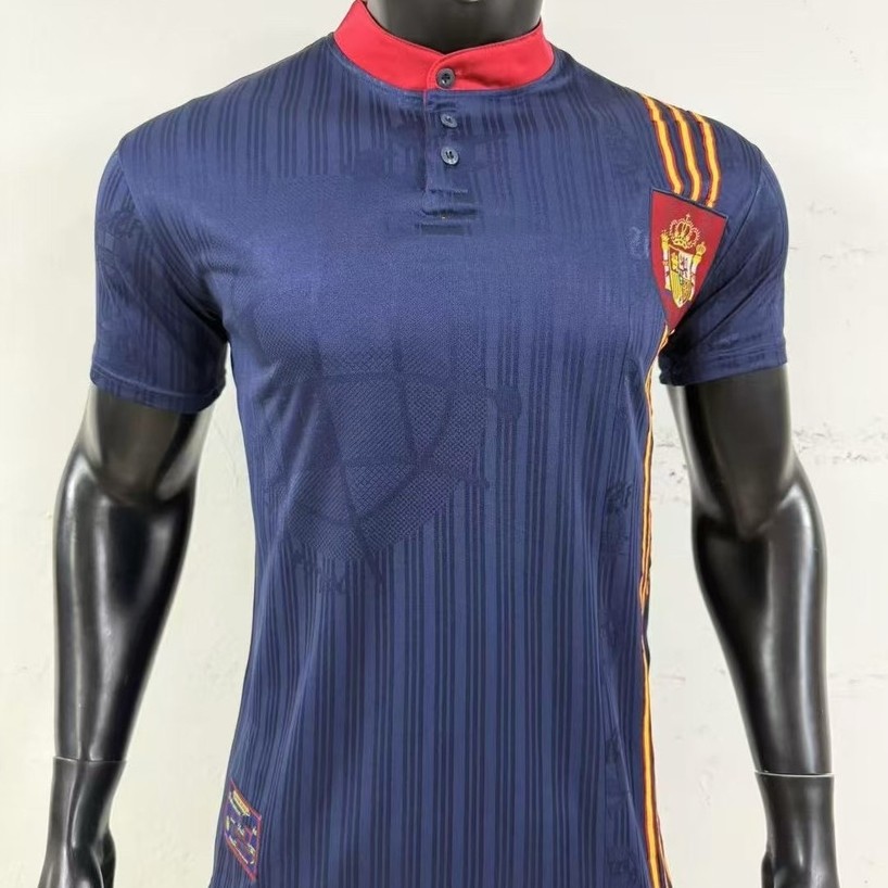 เสื้อแมนยู เสื้อทีม เสื้อฟุตบอลสไตล์วินเทจแบบทีมเยือนประเทศสเปนปี1996รุ่นแขนสั้นเวอร์ชันไทยชุดฟุตบอล