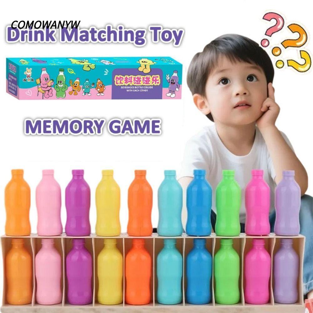 ของเล่นสีการเรียนรู้ COMONYW,เกมหน่วยความจําจับคู่สีที่มีสีสันมอนเตสซอรี่,ของเล่นเพื่อการศึกษาการจําแนกสีเกมการออกกําลังกายหน่วยความจําสมอง