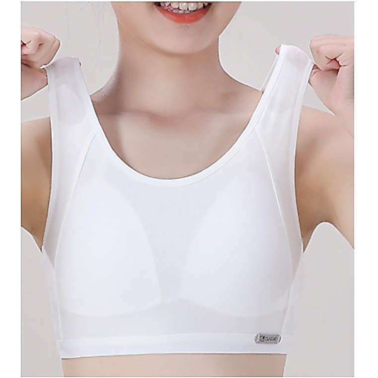 เสื้อในเด็กสปอร์ตบราบราเด็กโต 12 15 ปี ผ้าคอตตอนแท้ นุ่ม สบาย ระบายอากาศได้
