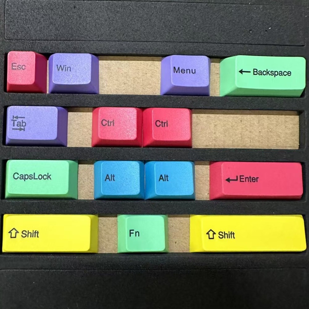 Wuming Eslite คีย์บอร์ดแบบกลไกเสริมเปลี่ยนระเหิดปุ่มกดเฉพาะ PBT CMYK ชุดรวมตําแหน่งกุญแจขนาดใหญ่