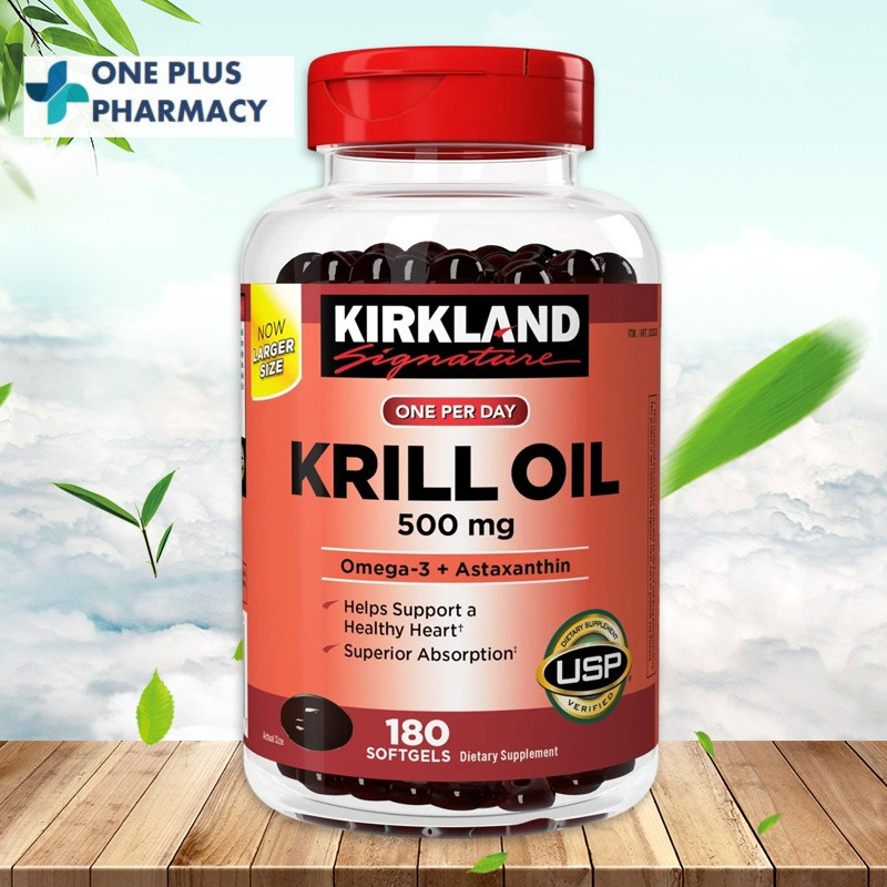 3box free1 Kirkland Signature Krill Oil 500 mg 180 Softgels