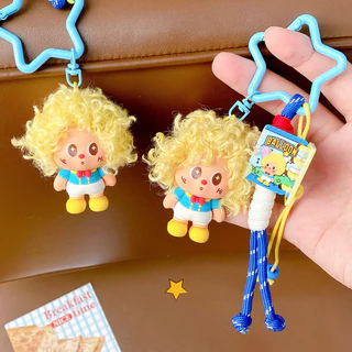 เครื่องประดับกระเป๋า ลายการ์ตูน ตุ๊กตาผ้าสุดน่ารัก พกพาสะดวก ห้อยกระเป๋าเป้