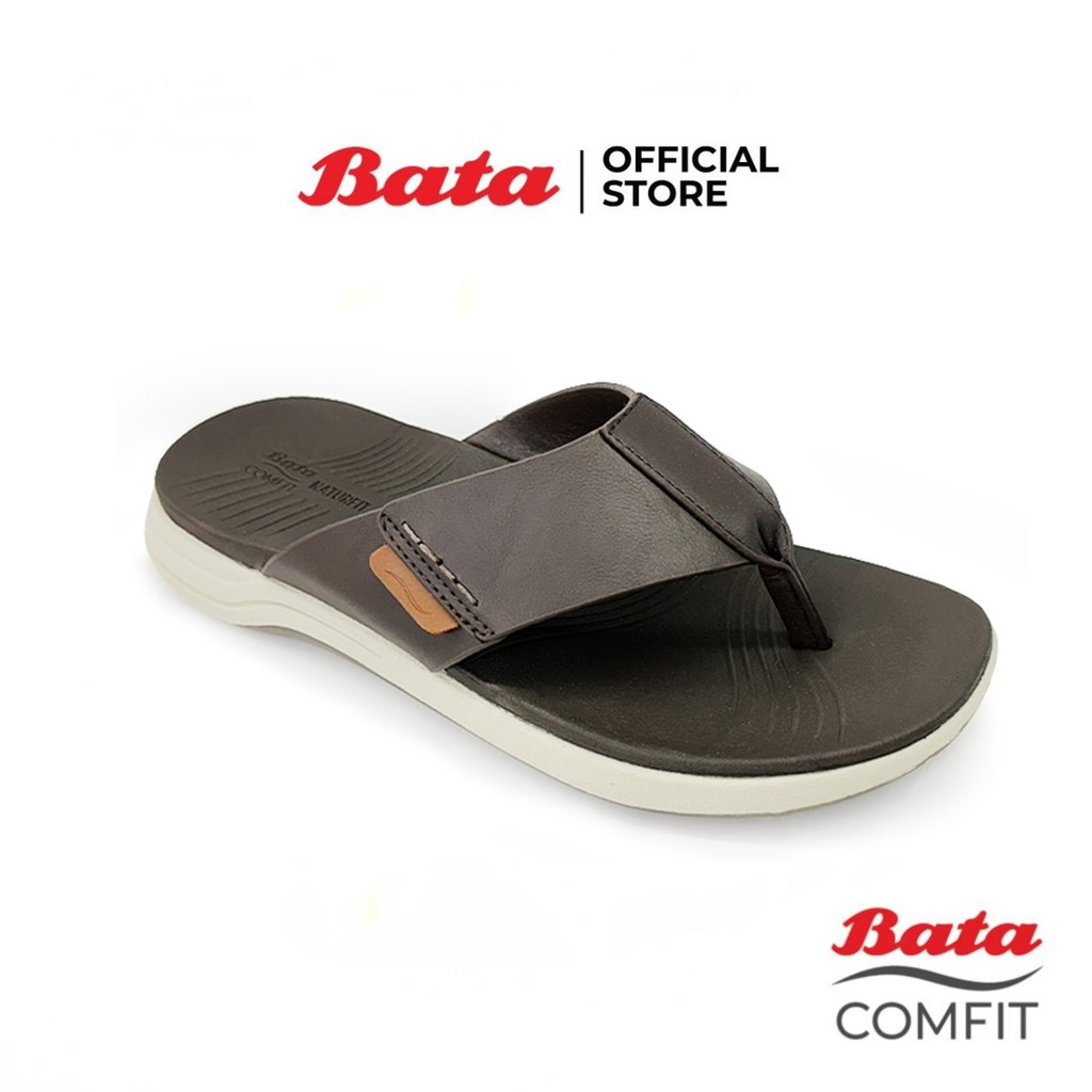 Bata บาจา  รองเท้าแตะเพื่อสุขภาพแบบหูหนีบ สำหรับผู้ชาย สีน้ำตาล รหัส 8014143