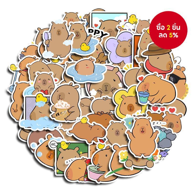 Beaver สติกเกอร์ 50 ชิ้นสติกเกอร์น่ารัก Diy สติกเกอร์คอมพิวเตอร์สําหรับขวดน้ํากันน้ํา Bullet Journal ศิลปะหัตถกรรม