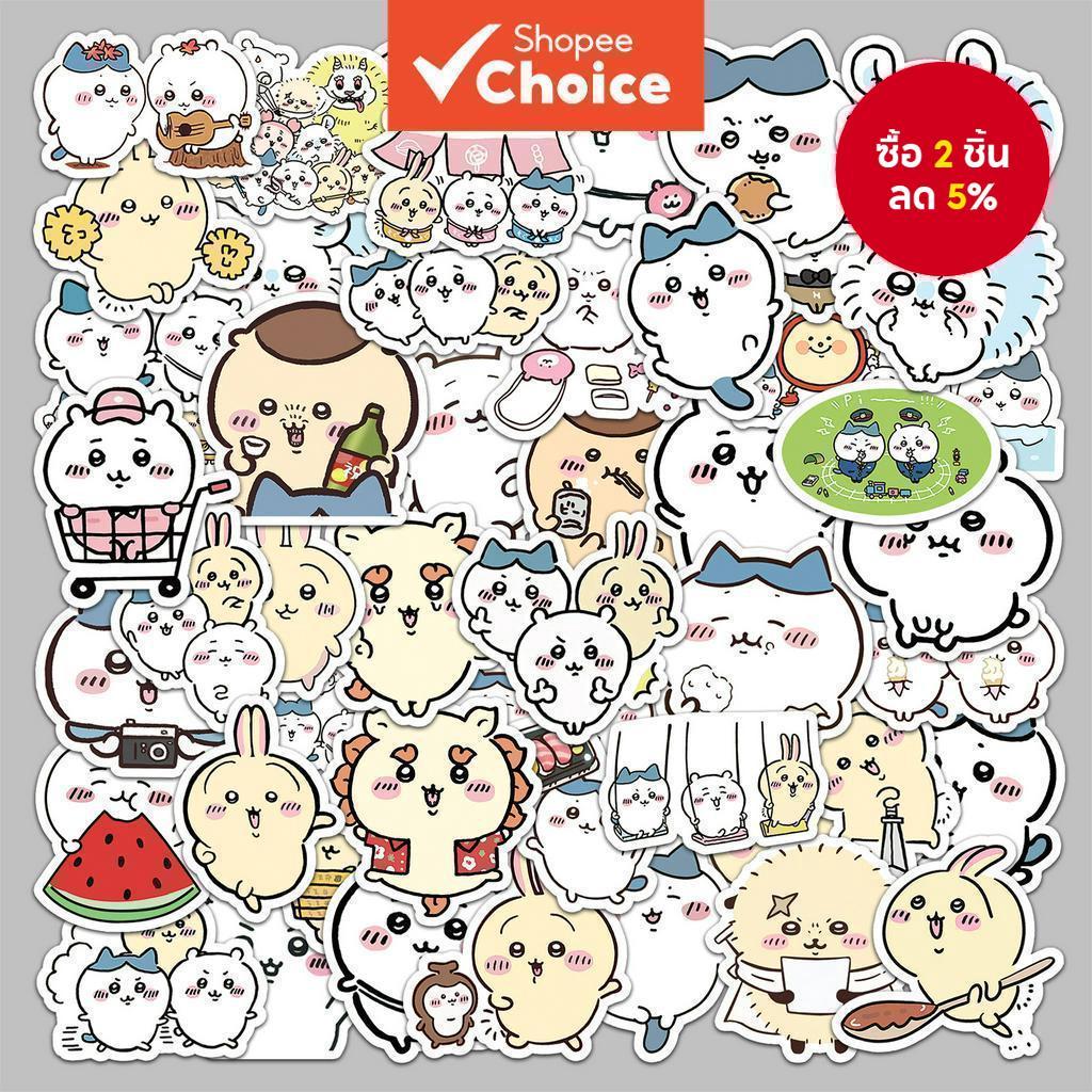 สติกเกอร์กราฟฟิตี จิอิคาวะ 50 ชิ้น - สติ๊กเกอร์กันน้ําสําหรับแล็ปท็อปโทรศัพท์กระเป๋าเดินทางและสเก็ตบอร์ด