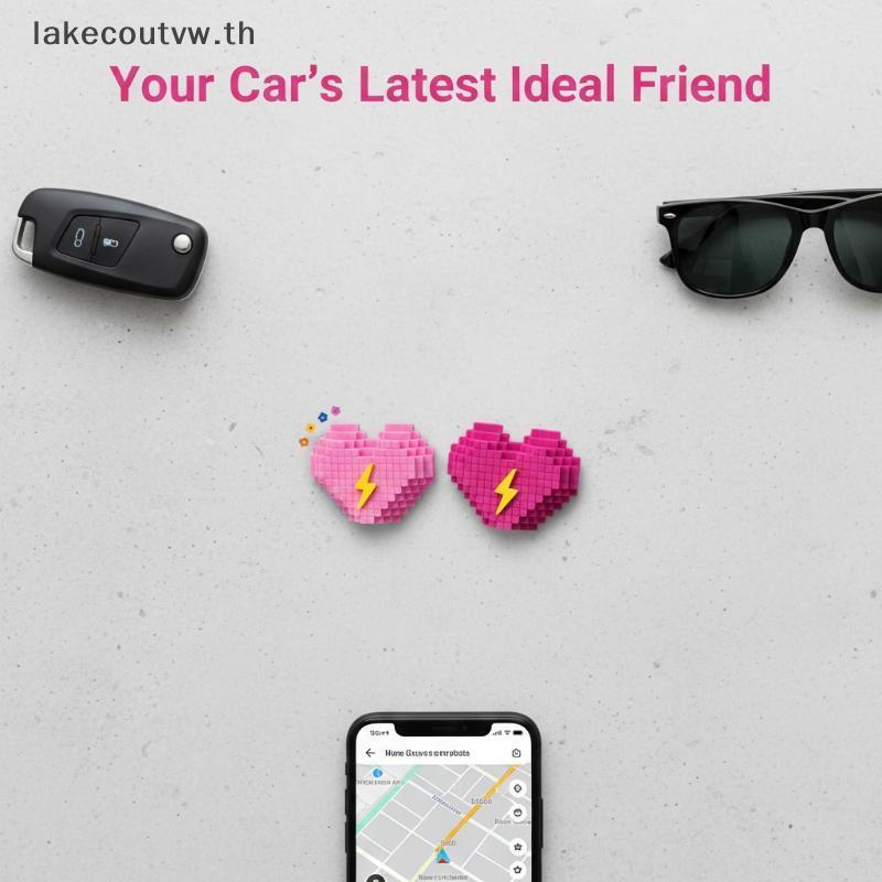 LK Car Decor กาวประตูด้านข้างป้องกัน Stiers Love Shaped Anti-Collision มีจําหน่ายใน 1 หรือ 2 ชิ้น TH