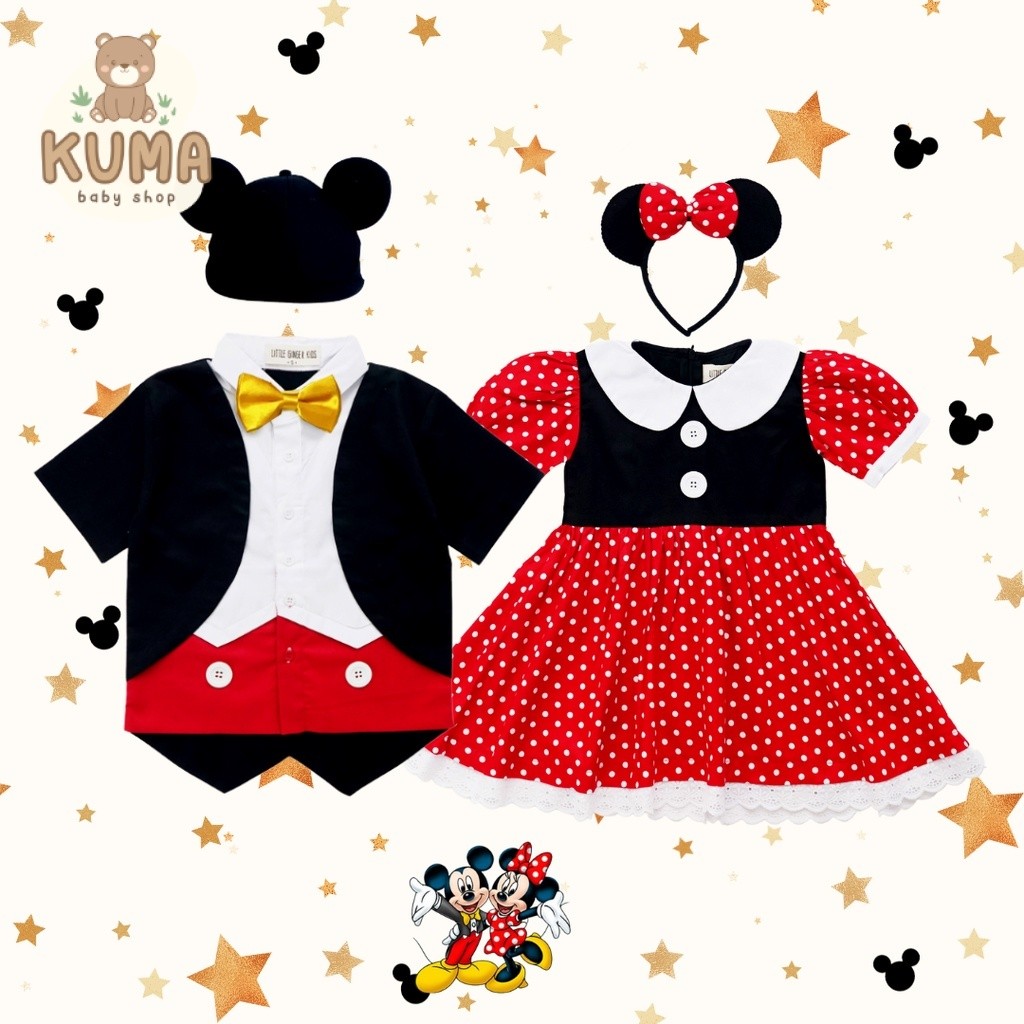 KEMEJA MICKEY MOUSE SHIRT / MICKEY MOUSE MINNIE MINNI MOUSE SHIRT