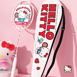 (รอ 3อาทิตย์) MESUCA x Hello Kitty / ไม้แบดมินตัน ( ไม้เดี่ยว + กระเป๋าสะพาย ) / 4U เฟรมคาร์บอน
