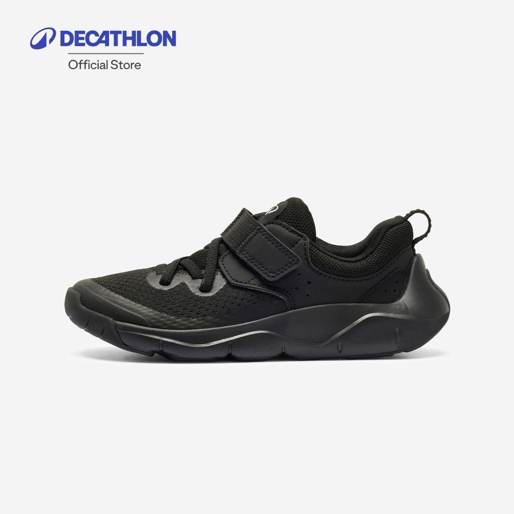 Decathlon Kids' Lightweight Rip-Tab And Elasticated Laces Shoes Playful Fast รองเท้าเด็ก รุ่น Playful Fast - Black
