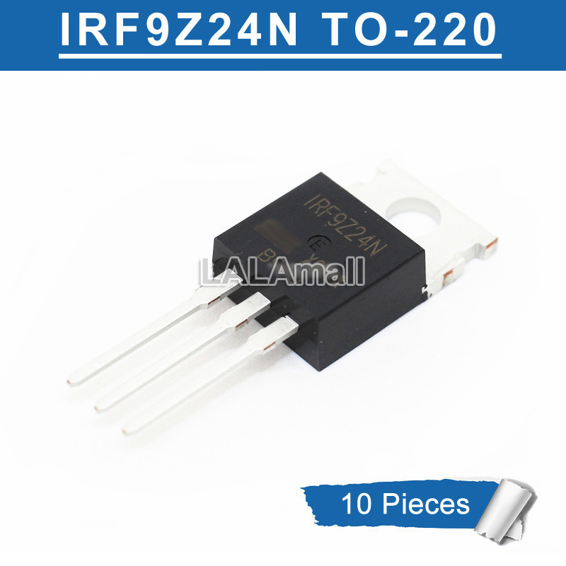 10pcs IRF9Z24N TO-220 IRF9Z24NPBF F9Z24N TO220 55V/12A MOSFET ทรานซิสเตอร์ใหม่เดิม