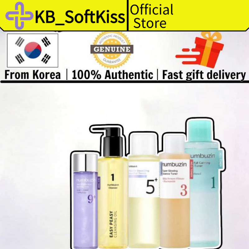 numbuzin No.5+ Essential Toner 200ml ฟื้นบำรุงผิวฉ่ำ No.9+Boosting Toner 150ml กระตุ้นการผลัดเซลล์ N