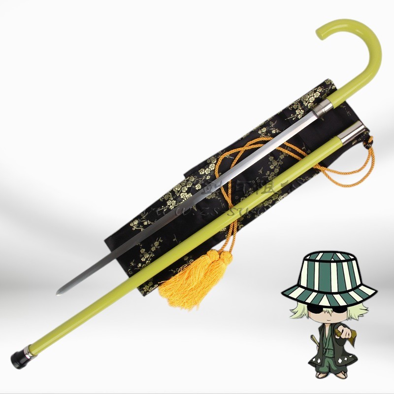 ดาบ Red Queen (Benihime) ของ Kisuke Urahara จากเรื่อง Bleach | ดาบไม้เท้า (Cane Sword) คอสเพลย์ ใบดา