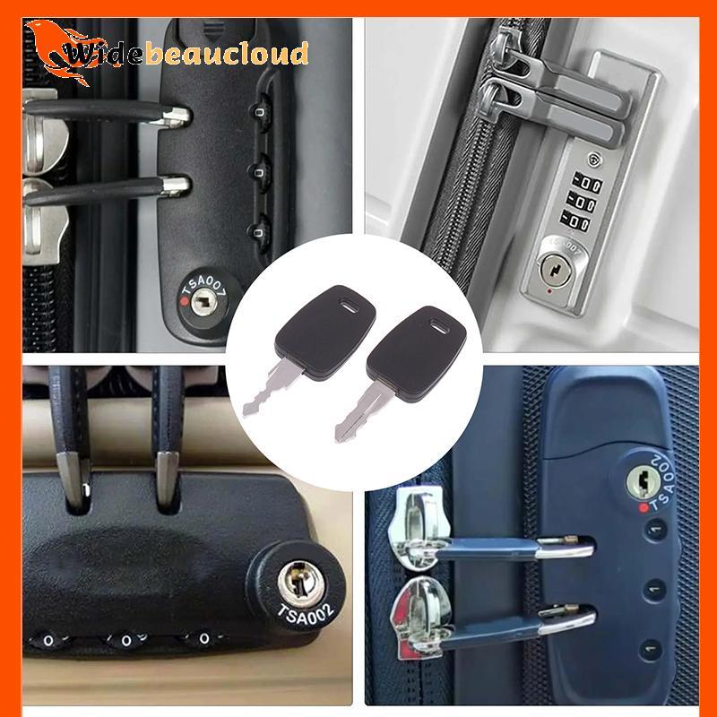 Widebeaucloud 2 ชิ้น 007 Key 002 Key Master กระเป๋าเดินทาง Lo Keys ใช้งานร่วมกับ TSA กระเป๋าเดินทางร