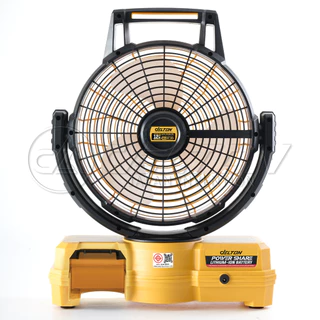 DELTON พัดลมไร้สาย 12 นิ้ว 2 ระบบ AC/DC สวิงได้ซ้าย-ขวา รุ่น MKT-15FS ใช้งานร่วมกับแบตเตอรี่ UltraFlex และ TURBO FORCE