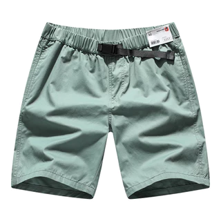 🚀ขายดี🚀URBAN PIPE สายรัดปรับได้ กางเกงขาสั้นผู้ชาย 28-34 ยาวเลยเข่า เอวยางยืด Plain Cotton Shorts 3257