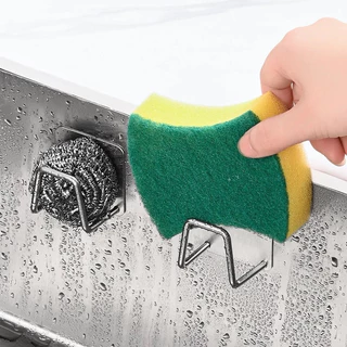 JoyTray ที่วางฟองน้ำ ที่แขวนฟองน้ำ แสตนเลส ฟองน้ำล้างจาน ตะขอแขวน แขวนได้อเนกประสงค์ ที่เก็บฟองน้ำ ที่ห้อยของ