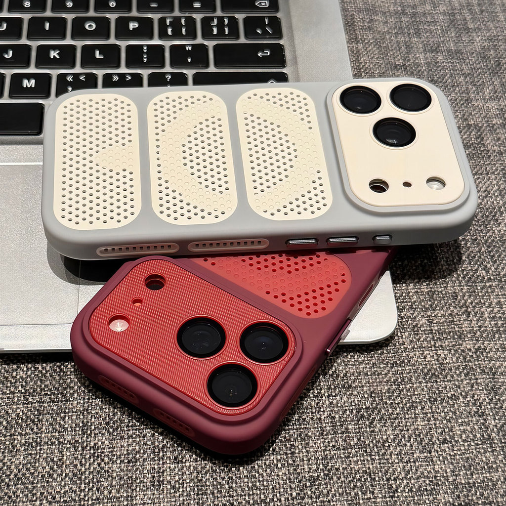 หน้าต่างขนาดใหญ่ Cooling hollow design Magnetic Case ป้องกันเลนส์สําหรับ iPhone 12 13 14 15 16 17 Pr