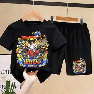 （จัดส่งตลอด 24 ชั่วโมง)เสื้อยืดเด็ก คอตตอน ชุดสูทเด็กผู้ชาย ชุดลำลอง 2 ชิ้น แฟชั่น สำหรับเด็กชายตัวเล็ก ๆ เซ็ต
