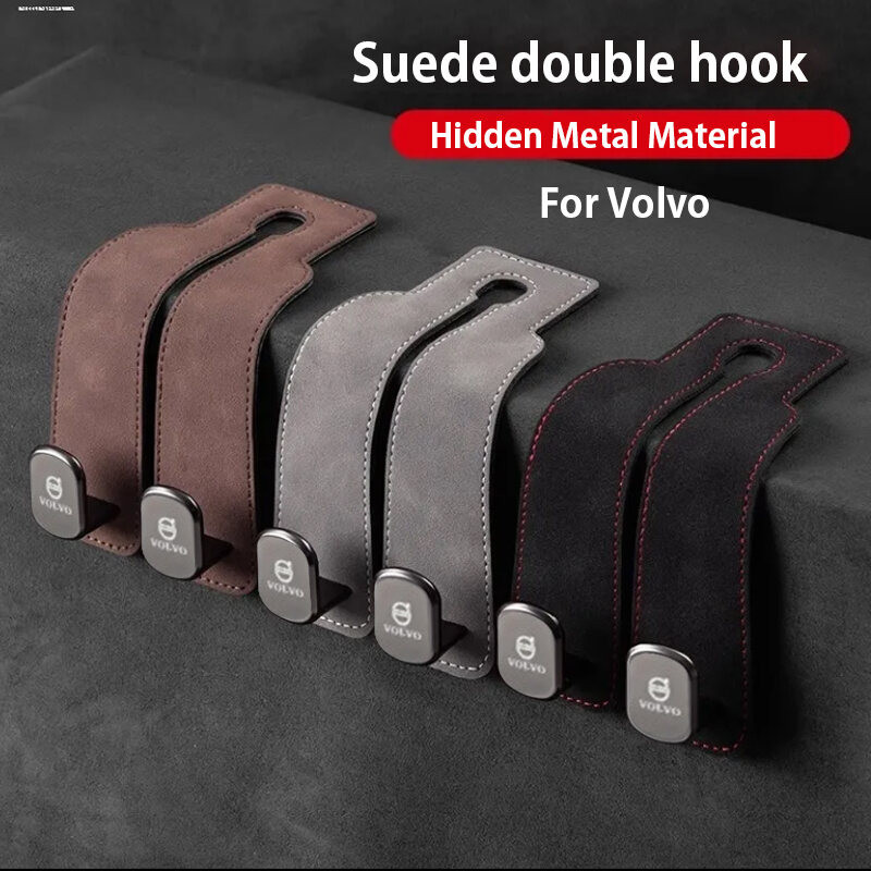 Volvo รถเบาะหลัง Hook Double Hook ที่นั่งด้านหลังมัลติฟังก์ชั่แขวนสําหรับ Volvo XC60 S60 S80 XC90 V6