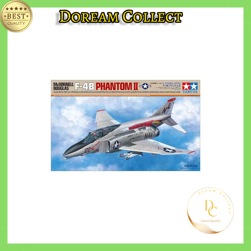 TAMIYA 1/48 Aircraft Series No.121 McDonnell Douglas F-4B Phantom II Plastic Model 61121