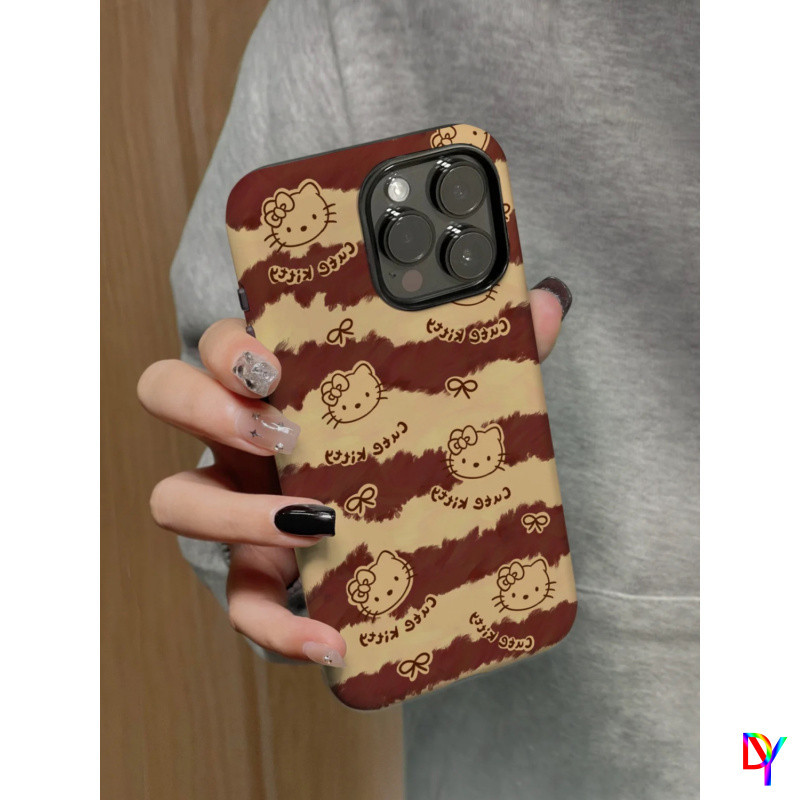 Hello kitty น่ารักสําหรับ Apple 15/16 /17Pro Max เคสโทรศัพท์ iPhone 14 Pro Max Film 13/12/11 ProMax 