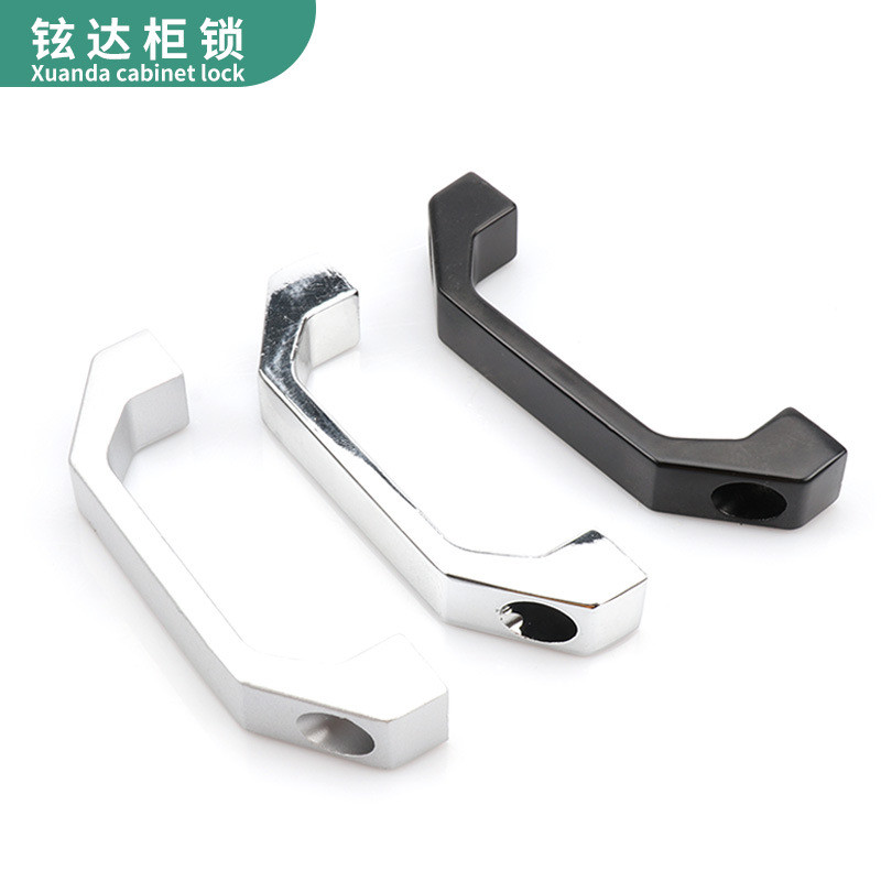 ที่จับตู้กระจาย LS520 อลูมิเนียมอัลลอยด์ Bright Chrome Bridge Handle U-Shaped มือจับประตูตู้ LS06 Sq