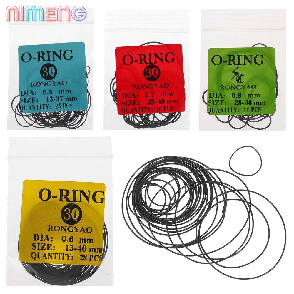 NIMENG 1Pack ปะเก็นนาฬิกา, เครื่องมือซ่อมยาง O-Ring, กันน้ํา 0.5/0.6/0.7/0.8 มม. O-Ring ปะเก็นสําหรับช่างซ่อมนาฬิกา