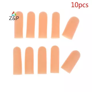 Z & พี 10ชิ้น/เซ็ตซิลิโคนเจลหลอดมือผ้าพันแผลป้องกันนิ้วบรรเทาอาการปวดนิ้วหัวแม่มือหมวกปลาค็อด
