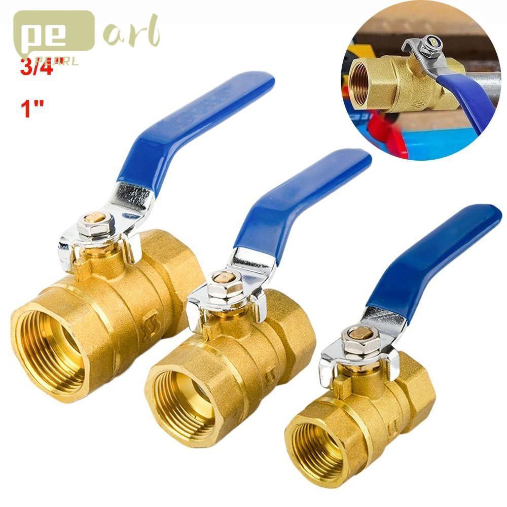 ไข่มุก บอลวาล์วทองเหลือง, 2พี 1/2" 3/4" 1" บอลวาล์วเต็มพอร์ต, บอลวาล์วเกลียวทนต่ออุณหภูมิสูงทองแดงบริสุทธิ์