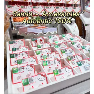[แท้100%] รวมaccessory 1สร้อยคอ ต่างหู Sanrio ซานริโอ้ คิตตี้ แท้ ลิขสิทธิ์ วัสดุเงินแท้ silver 92.5%