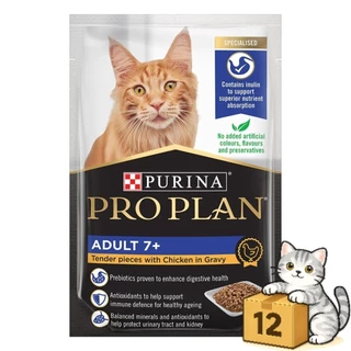 ( ยกโหล 12 ซอง ) Proplan โปรแพลน อาหารเปียกแมว ครบทุกสูตร สำหรับแมวทุกวัย เปียกแมว แบบซอง 85g