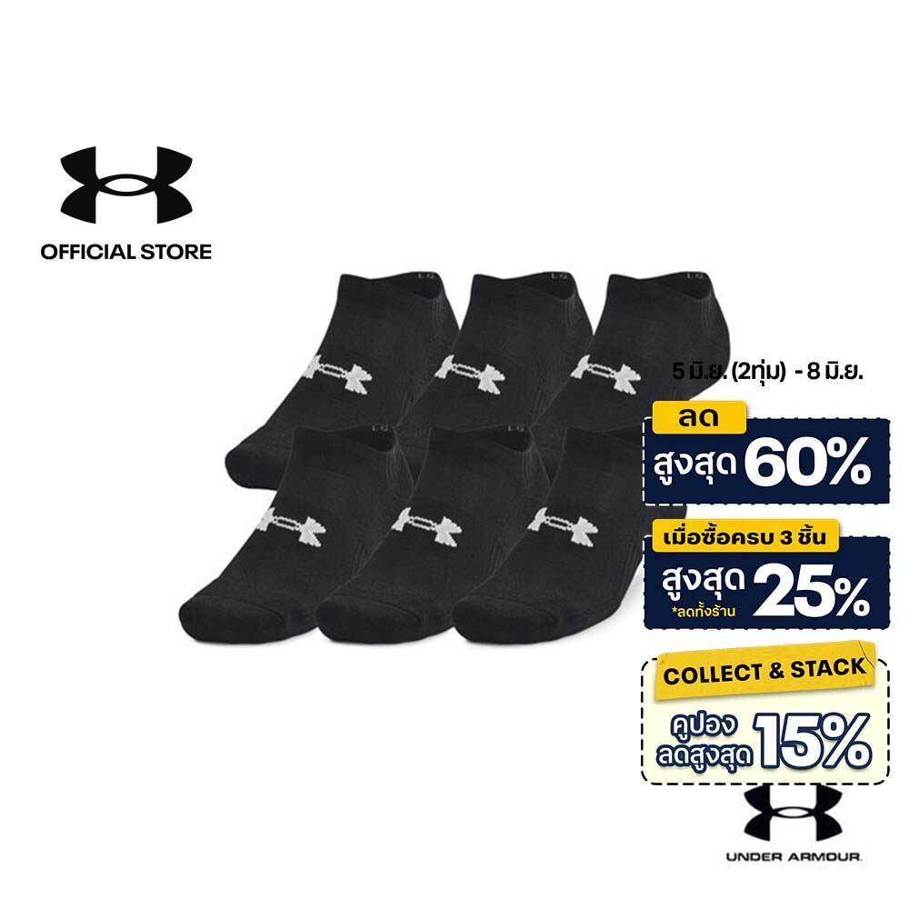 Under Armour Unisex UA Training Cotton 6-Pack No Show Socks