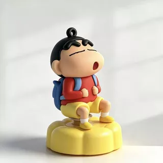 Crayon Shin-chan เครื่องประดับรถยนต์หมุนได้ความเครียดบรรเทารูปการ์ตูนสําหรับภายในรถยนต์