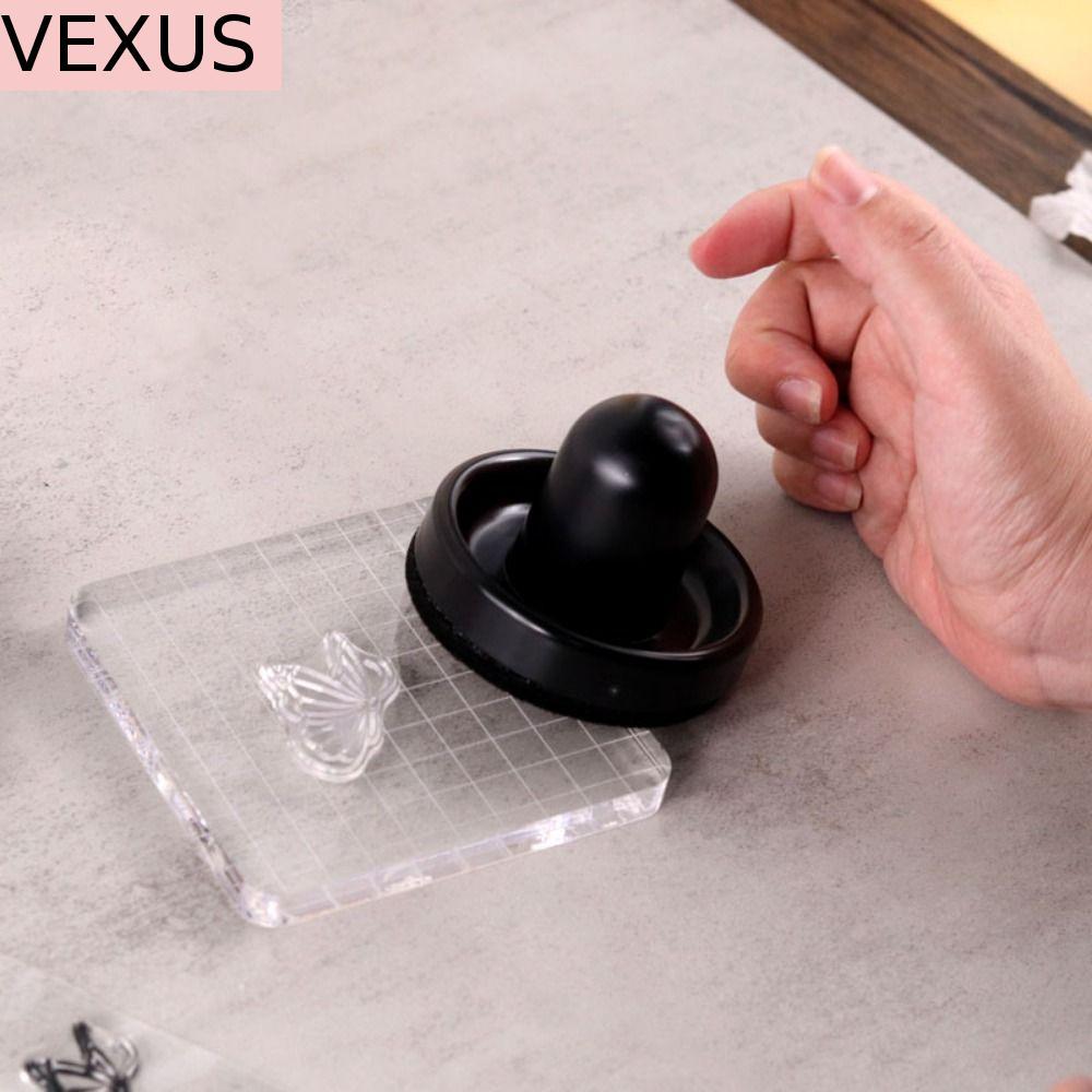 VEXUS แสตมป์บล็อกโปร่งใสสร้างสรรค์สําหรับ DIY Scrapbooking ในครัวเรือนอะคริลิคทนทานซีลแสตมป์บล็อก