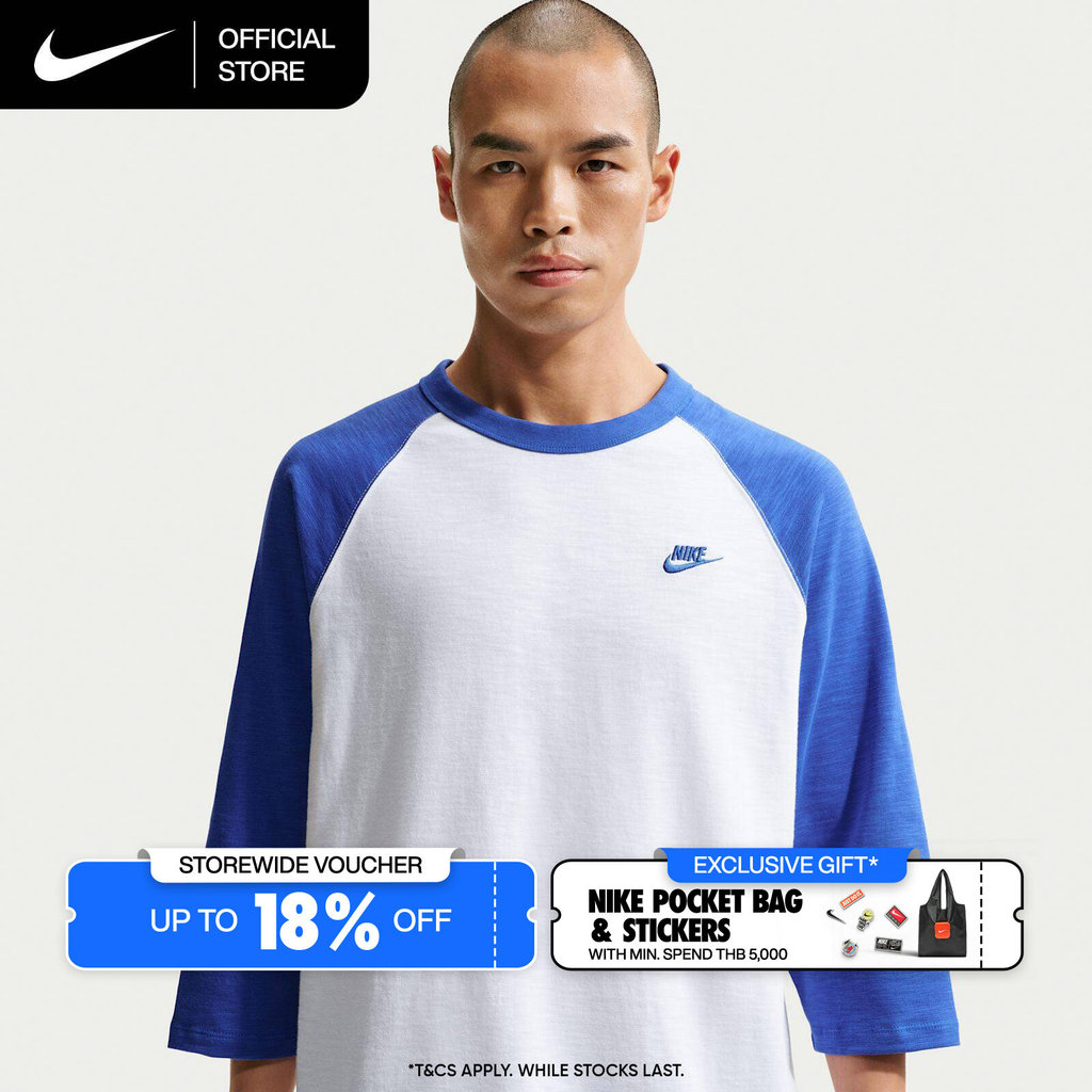 Nike Men's Sportswear Club 3/4-Sleeve Raglan Top - Game Royal [IF0756-480]