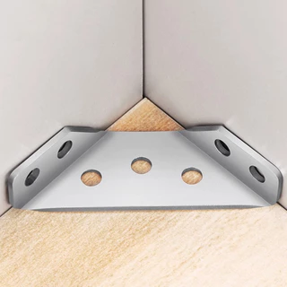 50 ชิ้น ฉากเข้ามุมสแตนเลส พร้อมสกรู ขายึดมุมเฟอร์นิเจอร์ DIY เหล็กฉากยึดตู้ ชั้นวาง โต๊ะ เก้าอี้