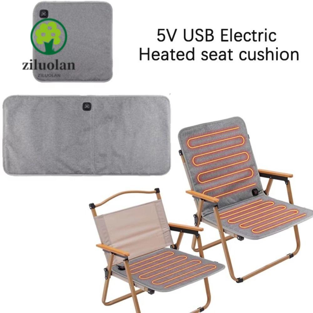 ZILUOLAN เบาะรองนั่งอุ่นได้ 3 อุณหภูมิปรับได้ USB เครื่องทําความร้อนไฟฟ้าที่นั่งความร้อน Pad, ทนทานเก้าอี้กันน้ําเครื่องทําความร้อน Pad Home