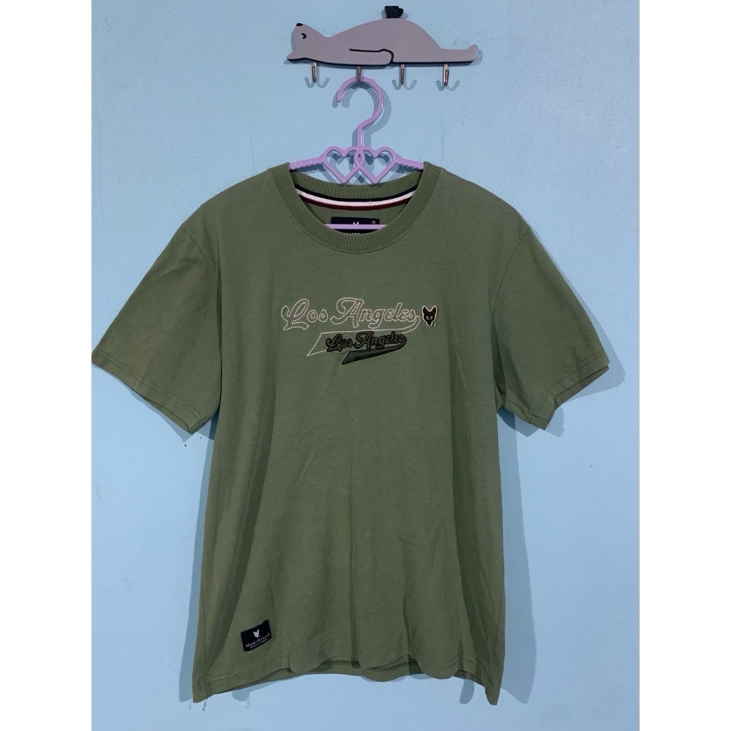 เสื้อยืดป้ายMEMO🦊ไซด์M สีเขียวมัทฉะ