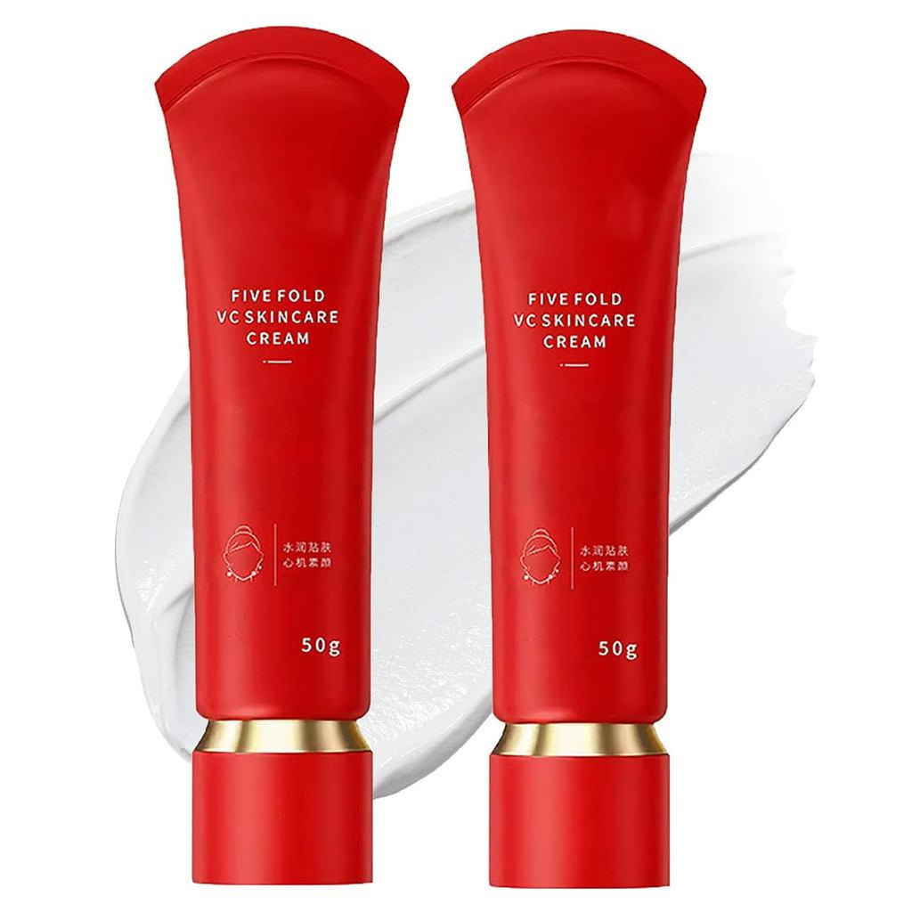 Fivefold VC Skin Care Cream, Swarous Moisturizing ing Tone-Up Concealer Cream, Korea 5-in-1 Multi-cr