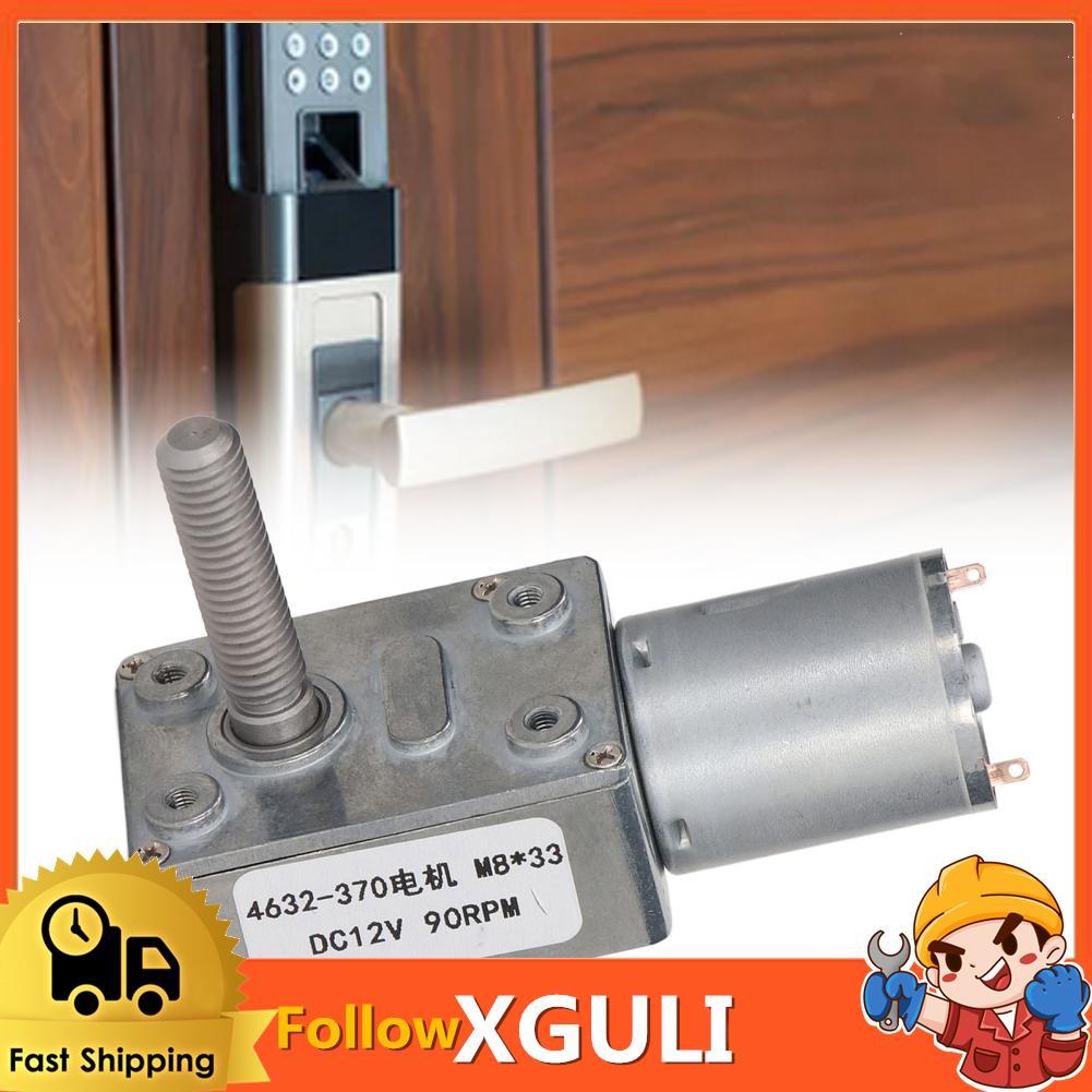 xguli 90RPM DC มอเตอร์ลด 24V M8 X 33 มม.ล็อคตัวเองไฟฟ้าความเร็ว 4632-370