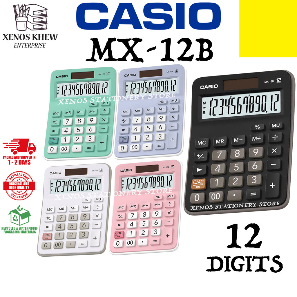 CASIO MX-12B 12 DIGISTS CALCULATOR