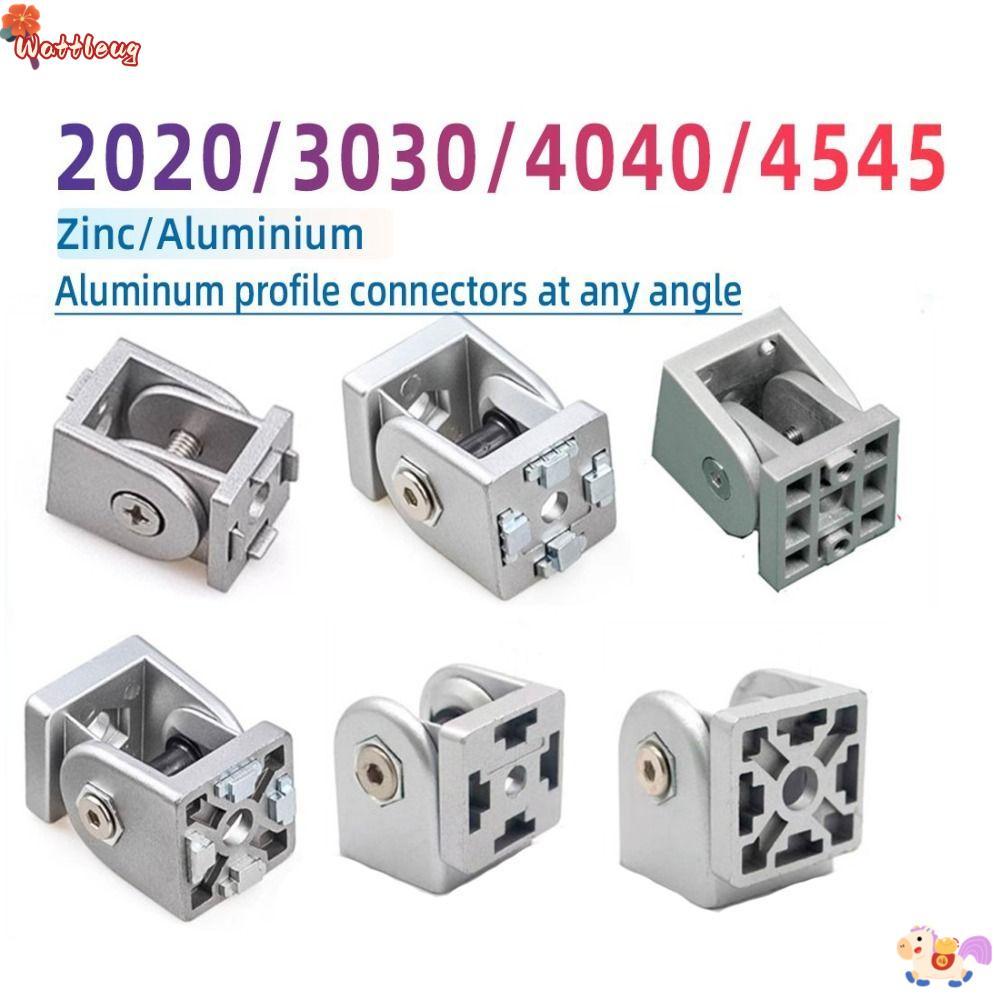 WATTLEUG บานพับ, สังกะสีอัลลอยด์ปรับบานพับ Pivot Joint Connector, Connector ยืดหยุ่น Pivot อลูมิเนีย