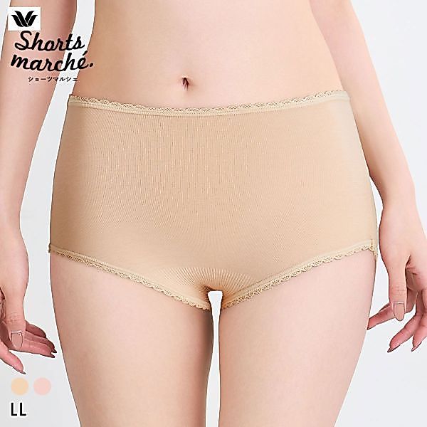 วาโก้ กางเกงในมาร์เช่ คอตตอนผสม ทรงเอวสูง (ไซส์ LL)(40PPC250LL)(ส่งตรงจากญี่ปุ่น)1